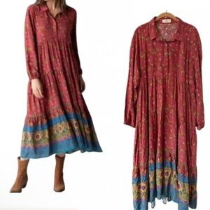 Natural Life Rebecca Tunik Maxi Dress
Bohemian Size XL NWT